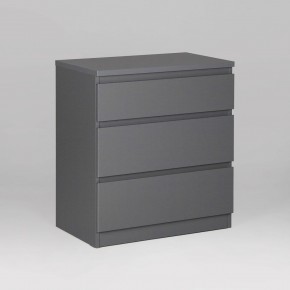 2.03.02.060.4 КАСТОР комод 3 ящика RU серый в Салехарде - salekhard.ok-mebel.com | фото