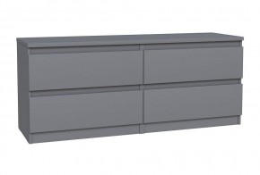 2.03.03.100.4 КАСТОР тумба 4 ящика RU серая в Салехарде - salekhard.ok-mebel.com | фото