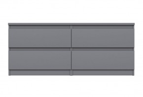 2.03.03.100.4 КАСТОР тумба 4 ящика RU серая в Салехарде - salekhard.ok-mebel.com | фото 2