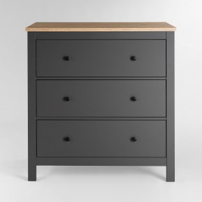 2.08.02.020.15 САГА комод 3 ящика серый/ясень в Салехарде - salekhard.ok-mebel.com | фото 2