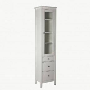 2.08.07.120.1 САГА шкаф с витриной 50 белый RU в Салехарде - salekhard.ok-mebel.com | фото 2
