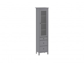 2.08.07.120.4 САГА шкаф с витриной 50 серый RU в Салехарде - salekhard.ok-mebel.com | фото
