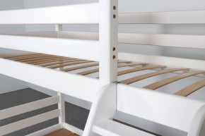 АДЕЛЬ Кровать двухъярусная с наклонной лестницей (белый) в Салехарде - salekhard.ok-mebel.com | фото 6