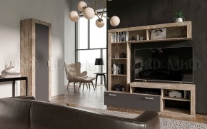 Ангара Шкаф 2-х створчатый (Графит/дуб юкон) в Салехарде - salekhard.ok-mebel.com | фото 3