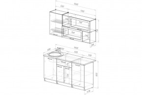 АНТИКА Кухонный гарнитур Стандарт (1600 мм) в Салехарде - salekhard.ok-mebel.com | фото 2