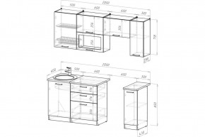 АНТИКА Кухонный гарнитур Ультра (2000 мм) в Салехарде - salekhard.ok-mebel.com | фото 2