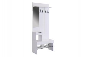 БАСКО Прихожая К10 (белое дерево) в Салехарде - salekhard.ok-mebel.com | фото 2