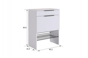 БАСКО Прихожая К8 (белое дерево) в Салехарде - salekhard.ok-mebel.com | фото 6