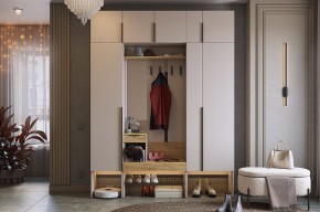 БАСКО Прихожая К9 (кашемир) в Салехарде - salekhard.ok-mebel.com | фото 2