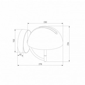 Бра Eurosvet Emisfero 50083/1 LED золото в Салехарде - salekhard.ok-mebel.com | фото 3