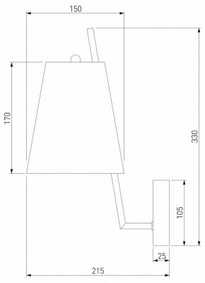 Бра Eurosvet Topanga 60173/1 латунь в Салехарде - salekhard.ok-mebel.com | фото 5