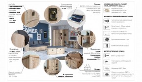 Детская Система Валенсия Сундук Дуб сонома в Салехарде - salekhard.ok-mebel.com | фото 4