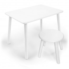 Детский комплект стол и табурет круглый Rolti Baby (белая столешница/белое сиденье/белые ножки) в Салехарде - salekhard.ok-mebel.com | фото