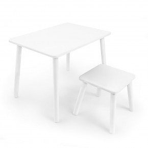 Детский комплект стол и табурет Rolti Baby (белая столешница/белое сиденье/белые ножки) в Салехарде - salekhard.ok-mebel.com | фото