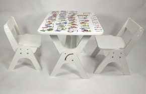 Детский растущий стол-парта и два стула Я САМ "Умка-Дуо" (Алфавит) в Салехарде - salekhard.ok-mebel.com | фото