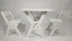 Детский растущий стол-парта и два стула Я САМ "Умка-Дуо" (Белый) в Салехарде - salekhard.ok-mebel.com | фото