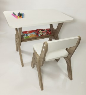 Детский растущий стол-парта и стул Я САМ "Умка" (Дуб/Серый) в Салехарде - salekhard.ok-mebel.com | фото 8