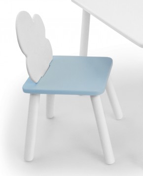 Детский стул Облачко (Белый/Голубой/Белый) в Салехарде - salekhard.ok-mebel.com | фото 1