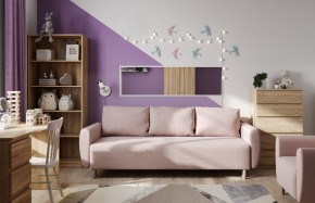 Диван-кровать Тулисия светло-розовый, ткань рогожка в Салехарде - salekhard.ok-mebel.com | фото
