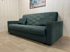 Диван Престиж-15 (НПБ+МДФ) велюр Sensey bottle green в Салехарде - salekhard.ok-mebel.com | фото