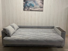 Диван Престиж-15 (НПБ+МДФ) велюр Sensey silver в Салехарде - salekhard.ok-mebel.com | фото 3