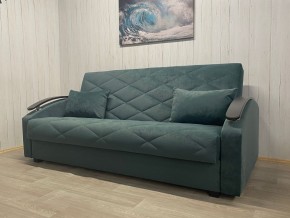 Диван Престиж-16 (НПБ+МДФ) велюр Sensey bottle green в Салехарде - salekhard.ok-mebel.com | фото