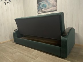 Диван Престиж-16 (НПБ+МДФ) велюр Sensey bottle green в Салехарде - salekhard.ok-mebel.com | фото 2