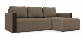 Диван угловой Алиса 3 Vital CARAMEL - Teos Dark Brown в Салехарде - salekhard.ok-mebel.com | фото
