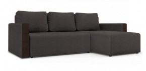 Диван угловой Алиса 3 Vital PEBBLE - Teos Dark Brown в Салехарде - salekhard.ok-mebel.com | фото