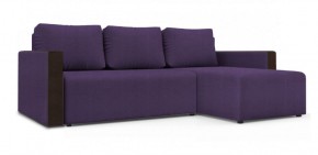 Диван угловой Алиса 3 Vital VIOLET - Teos Dark Brown в Салехарде - salekhard.ok-mebel.com | фото