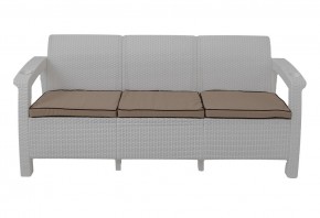 Диван Yalta Premium Sofa 3 Set (Ялта) белый (+подушки под спину) в Салехарде - salekhard.ok-mebel.com | фото 2
