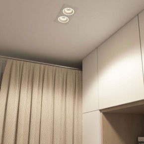DK2062-WH Встраиваемый светильник, IP 20, до 15 Вт, GU10, LED, белый, алюминий в Салехарде - salekhard.ok-mebel.com | фото 4