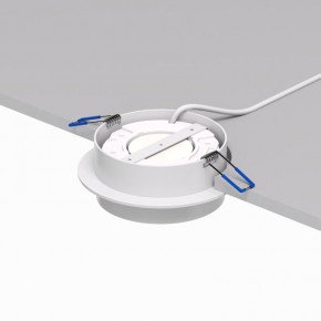 DK2090-WH Встраиваемый светильник FLAT, IP 20, до 15 Вт, GX53, LED, белый, алюминий в Салехарде - salekhard.ok-mebel.com | фото 3
