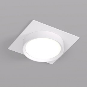 DK2091-WH Встраиваемый светильник FLAT, IP 20, до 15 Вт, GX53, LED, белый, алюминий в Салехарде - salekhard.ok-mebel.com | фото