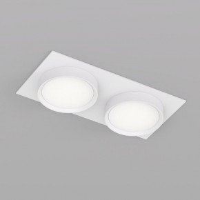 DK2092-WH Встраиваемый светильник FLAT, IP 20, до 15 Вт, GX53, LED, белый, алюминий в Салехарде - salekhard.ok-mebel.com | фото 2