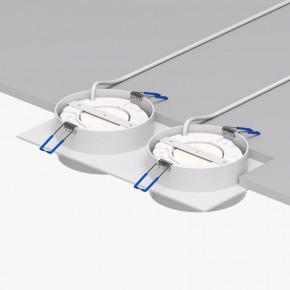 DK2092-WH Встраиваемый светильник FLAT, IP 20, до 15 Вт, GX53, LED, белый, алюминий в Салехарде - salekhard.ok-mebel.com | фото 4