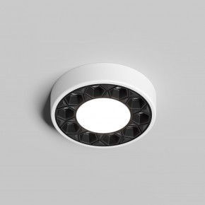 DK2440-WB Встраиваемый светильник DUAL 5+5 Вт, LED 4000K, IP 20, d90mm, белый/черный, алюминий/акрил в Салехарде - salekhard.ok-mebel.com | фото 2