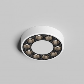DK2440-WB Встраиваемый светильник DUAL 5+5 Вт, LED 4000K, IP 20, d90mm, белый/черный, алюминий/акрил в Салехарде - salekhard.ok-mebel.com | фото 3