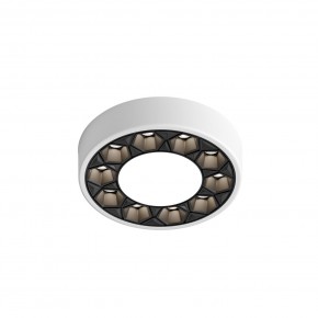 DK2440-WB Встраиваемый светильник DUAL 5+5 Вт, LED 4000K, IP 20, d90mm, белый/черный, алюминий/акрил в Салехарде - salekhard.ok-mebel.com | фото 4