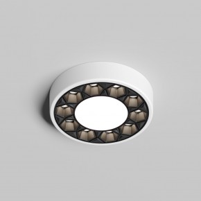 DK2440-WB Встраиваемый светильник DUAL 5+5 Вт, LED 4000K, IP 20, d90mm, белый/черный, алюминий/акрил в Салехарде - salekhard.ok-mebel.com | фото