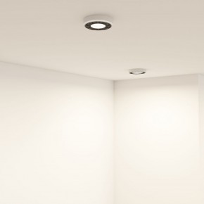 DK2440-WB Встраиваемый светильник DUAL 5+5 Вт, LED 4000K, IP 20, d90mm, белый/черный, алюминий/акрил в Салехарде - salekhard.ok-mebel.com | фото 6