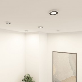 DK2441-WB Встраиваемый светильник DUAL 9+9 Вт, LED 4000K, IP 20, d120mm, белый/черный, алюминий/акрил в Салехарде - salekhard.ok-mebel.com | фото 6
