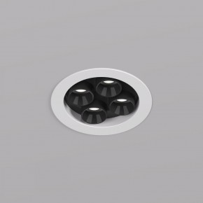 DK2510-WB Встраиваемый светильник SPACE со светодиодом d65 220V 8W 38° 4000К IP20 белый/черный алюминий в Салехарде - salekhard.ok-mebel.com | фото