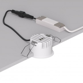 DK2510-WB Встраиваемый светильник SPACE со светодиодом d65 220V 8W 38° 4000К IP20 белый/черный алюминий в Салехарде - salekhard.ok-mebel.com | фото 3