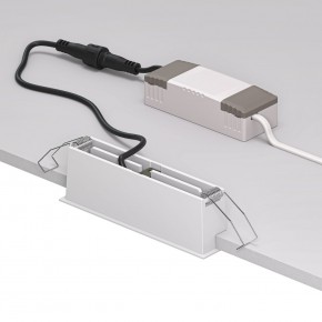 DK2514-WB Встраиваемый светильник SPACE со светодиодом L126mm 220V 10W 38° 4000К IP20 белый/черный алюминий в Салехарде - salekhard.ok-mebel.com | фото 3