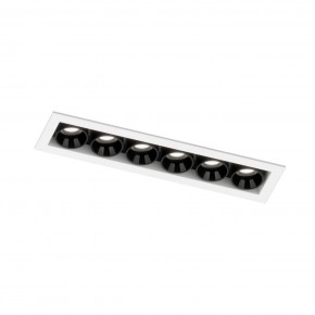 DK2514-WB Встраиваемый светильник SPACE со светодиодом L126mm 220V 10W 38° 4000К IP20 белый/черный алюминий в Салехарде - salekhard.ok-mebel.com | фото 5