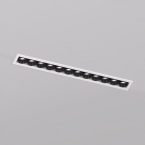 DK2515-WB Встраиваемый светильник SPACE со светодиодом L240mm 220V 20W 38° 4000К IP20 белый/черный алюминий в Салехарде - salekhard.ok-mebel.com | фото