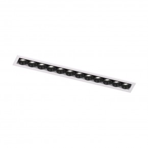 DK2515-WB Встраиваемый светильник SPACE со светодиодом L240mm 220V 20W 38° 4000К IP20 белый/черный алюминий в Салехарде - salekhard.ok-mebel.com | фото 4