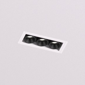 DK2530-WB Встраиваемый светильник SPACE со светодиодом под шпатлевку L69mm 220V 6W 38° 4000К IP20 белый/черный алюминий в Салехарде - salekhard.ok-mebel.com | фото