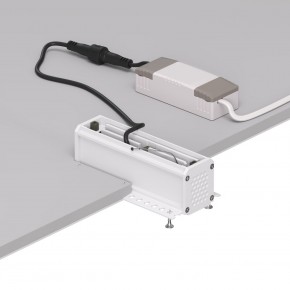 DK2531-WB Встраиваемый светильник SPACE со светодиодом под шпатлевку L126mm 220V 10W 38° 4000К IP20 белый/черный алюминий в Салехарде - salekhard.ok-mebel.com | фото 5